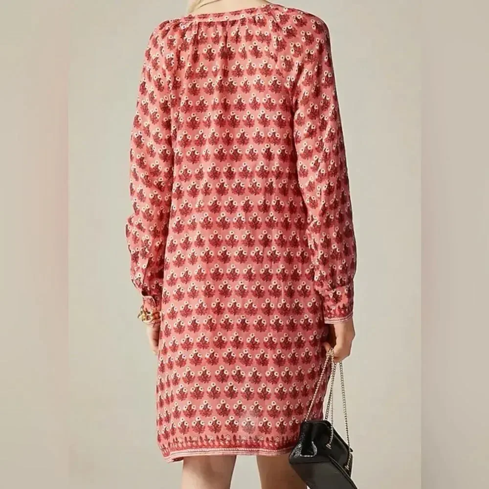 J.Crew Cabana mini dress in block-print ramie NWT Size XS